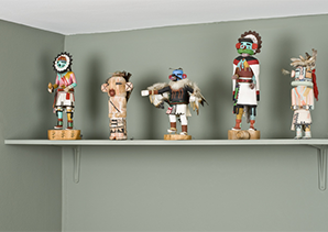 Kachinas, statuettes hopies, coll. Jean-Paul Jungo